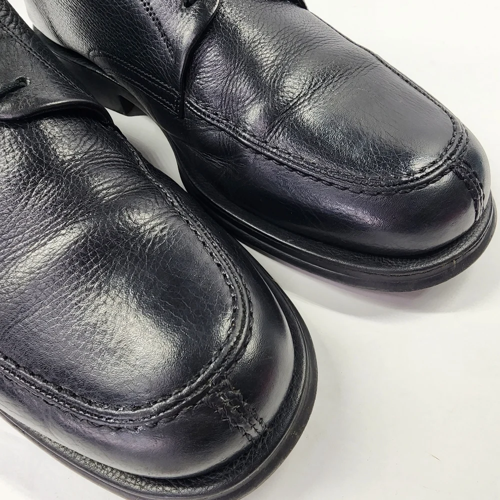 SANDRO MOSCOLONI Vineyard Oxford Black Leather Lace Up Men's Dress Shoe Size 11